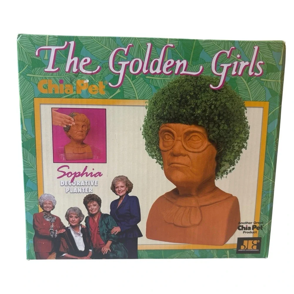 Chia Pet Golden Girls Sophia Decorative Planter Do It Yourself! New In Box.